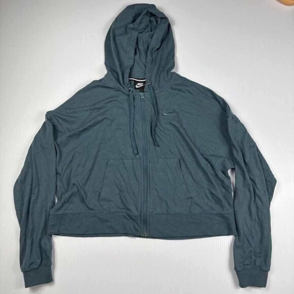 NIKE WOMEN SPORTSWEAR Full Zip TRIBLEND CLUB HOODIE Size M